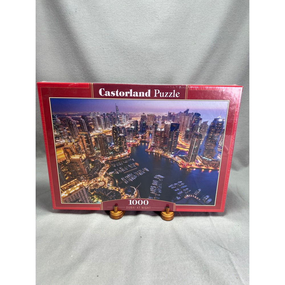 NEW Castorland Jigsaw Puzzle Dubai At Night Marina UAE Cityscape 1000 Piece OOP